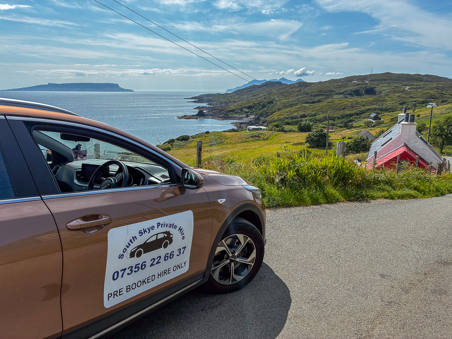 The view to Aird and the Isle of Eigg